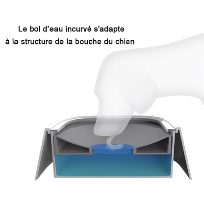 Gamelle anti-éclaboussures Pawtastique™ – Bol d’eau intelligent pour chiens et chats, anti-débordement et anti-mouillage