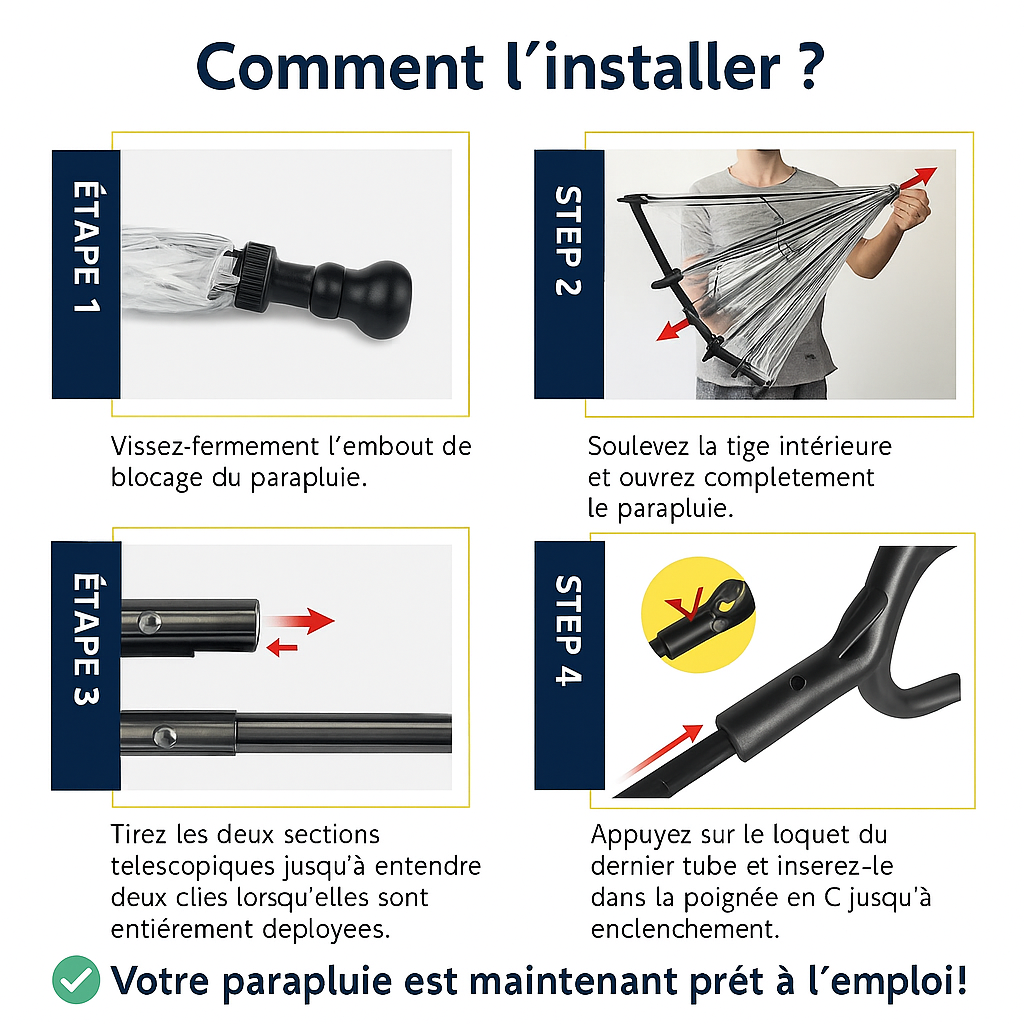 Parapluie pour chien Pawtastique™ – Promenez-le même sous la pluie, au sec et avec style !