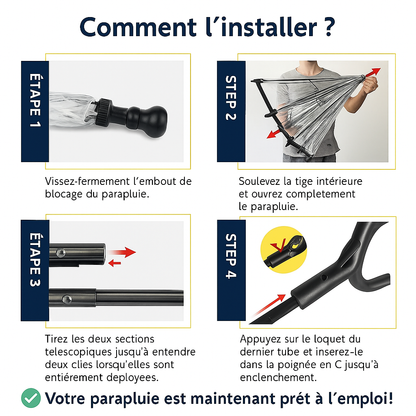 Parapluie pour chien Pawtastique™ – Promenez-le même sous la pluie, au sec et avec style !