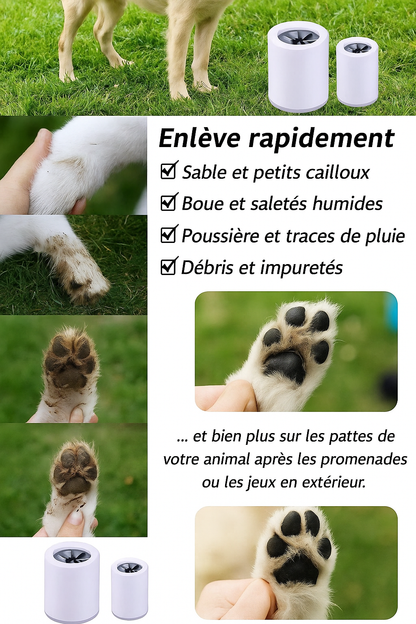 Nettoyeur de pattes pour chien et chat – Garde votre maison propre et vos compagnons heureux !