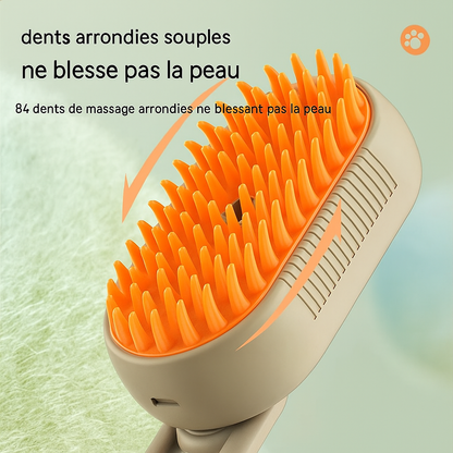 Brosse à spray pour chiens et chats – Toilettage doux, anti-poils et massage relaxant