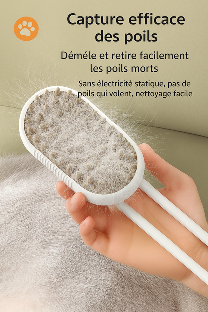 Brosse à spray pour chiens et chats – Toilettage doux, anti-poils et massage relaxant