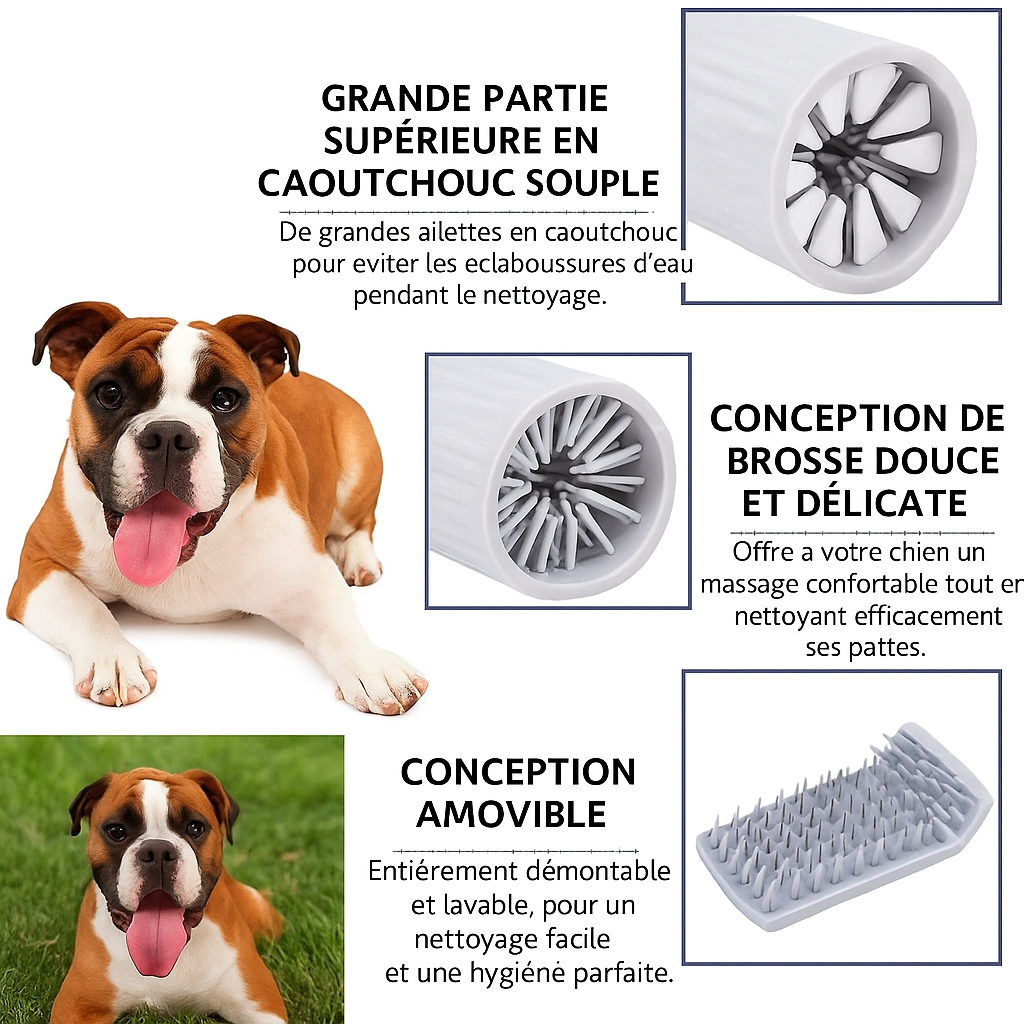 Nettoyeur de pattes pour chien et chat – Garde votre maison propre et vos compagnons heureux !